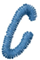 quick stitch case machine embroidery pattern - Lower Case c for reusable tote bags
