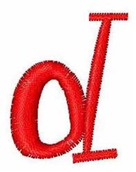 Lower Case d - 4x4 case quick stitch machine embroidery design for cute baby onesies