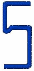 quick stitch squared machine embroidery pattern - Squared 5 for reusable tote bags