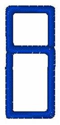 quick stitch squared machine embroidery pattern - Squared 8 for reusable tote bags