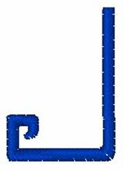 squared quick stitch machine embroidery - Squared j perfect for cute baby onesies