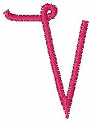 quick stitch font machine embroidery pattern - Thread Font Small v for kitchen tea towels