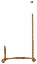 Thread J - 4x4 thread quick stitch machine embroidery design for reusable tote bags