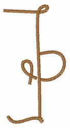 Thread P - 4x4 thread quick stitch embroidery design for decorative pillow covers