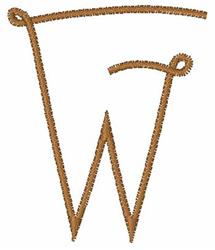 quick stitch thread machine embroidery pattern - Thread W for Personalized Gifts