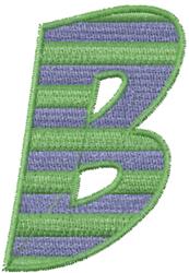 case beginner-friendly machine embroidery - Upper Case B for patchwork quilt blocks