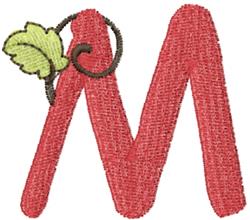 quick stitch autumn leaf machine embroidery pattern - Upper Case M for Party Supplies