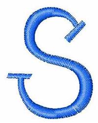 case quick stitch machine embroidery - Upper Case S perfect for cute baby onesies