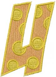 Upper Case U - 4x4 case beginner-friendly embroidery design for reusable tote bags