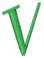case quick stitch machine embroidery - Upper Case V for decorative pillow covers