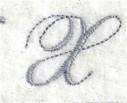 script quick stitch machine embroidery - Adina Script X for patchwork quilt blocks
