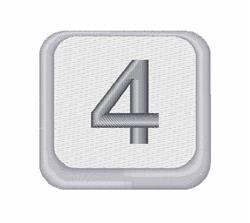 Number 4 Button