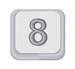 Number 8 Button