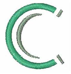 quick stitch font machine embroidery pattern - Beach Font C for decorative pillow covers