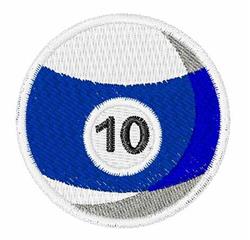 beginner-friendly billiard machine embroidery pattern - Billiards 10 for reusable tote bags