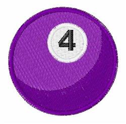 Billiards 4 - 4x4 billiard quick stitch embroidery design for reusable tote bags