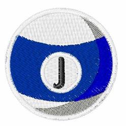Billiards J - 4x4 billiard beginner-friendly embroidery design for kitchen tea towels