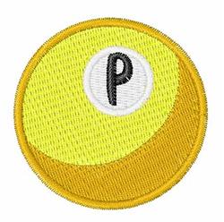 Billiards P - 4x4 billiard quick stitch embroidery design for kitchen tea towels