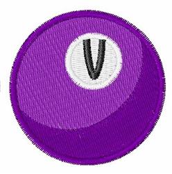Billiards V - 4x4 billiard quick stitch embroidery design for reusable tote bags