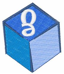 case quick stitch machine embroidery - Block Lower Case G perfect for Baby Bibs