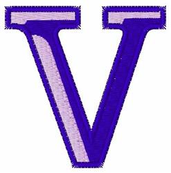 beginner-friendly out machine embroidery pattern - Blocked Out V for decorative pillow covers