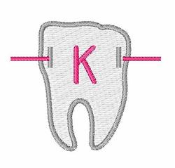 Braces K - 4x4 brace quick stitch machine embroidery design for patchwork quilt blocks