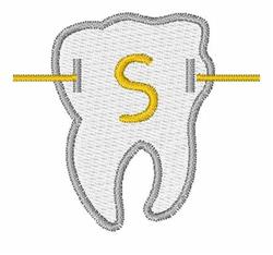 quick stitch brace machine embroidery pattern - Braces S for decorative pillow covers