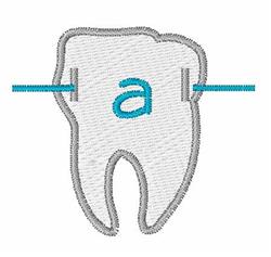 brace quick stitch machine embroidery - Braces Small a for Educational Posters