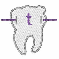 quick stitch brace machine embroidery pattern - Braces Small t for decorative pillow covers