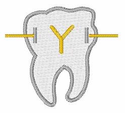 quick stitch brace machine embroidery pattern - Braces Y perfect for cute baby onesies