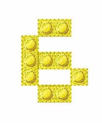 Building Blocks 6 - 4x4 block quick stitch embroidery design for kitchen tea towels