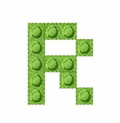 Building Blocks R - 4x4 block quick stitch embroidery design for kitchen tea towels