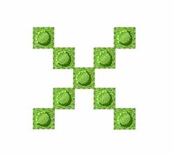 Building Blocks X - 4x4 block quick stitch embroidery design for kitchen tea towels