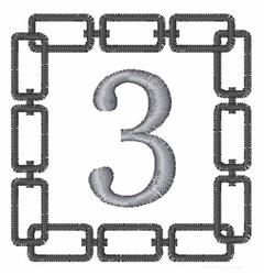font quick stitch machine embroidery - Chain Link Font 3 for patchwork quilt blocks