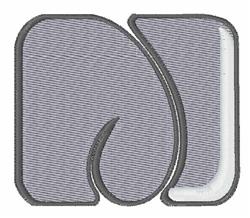 beginner-friendly font machine embroidery pattern - Chubby Font M for cute baby onesies