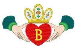 beginner-friendly font machine embroidery pattern - Claddagh Font B for reusable tote bags