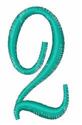 quick stitch font machine embroidery pattern - Classy Curls Font 2 for kitchen tea towels
