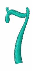 Classy Curls Font 7 - 4x4 font quick stitch embroidery design for reusable tote bags