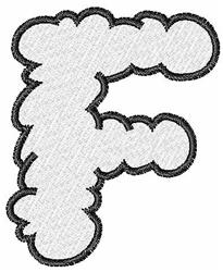 font beginner-friendly machine embroidery - Cloud Font F for decorative pillow covers