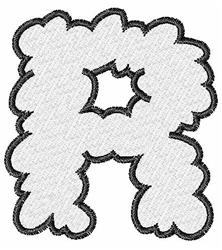 font beginner-friendly machine embroidery - Cloud Font R for decorative pillow covers