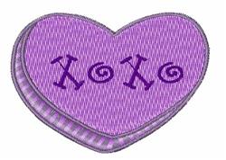 Conversation Heart 2 - 4x4 heart beginner-friendly embroidery design for kitchen tea towels