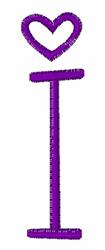 quick stitch case machine embroidery pattern - Curly Upper Case I for reusable tote bags