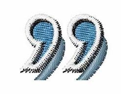mark quick stitch machine embroidery - Deco Retro Font Right Quotation Marks for decorative pillow covers