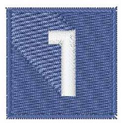 number quick stitch machine embroidery - Deep Space Number 1 for decorative pillow covers