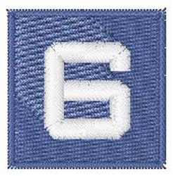 quick stitch number machine embroidery pattern - Deep Space Number 6 for Tablecloths
