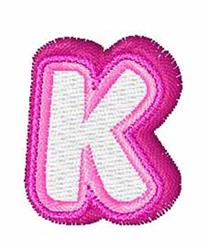quick stitch font machine embroidery pattern - Donuts Font K perfect for kitchen aprons