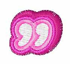 Donuts Font Quote - 4x4 quote quick stitch embroidery design for decorative pillow covers