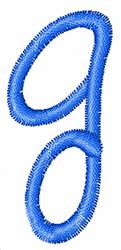 quick stitch case machine embroidery pattern - Dots Lower Case g for kitchen aprons