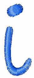 case quick stitch machine embroidery - Dots Lower Case i for decorative pillow covers