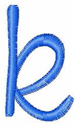 Dots Lower Case k - 4x4 case quick stitch embroidery design for decorative pillow covers